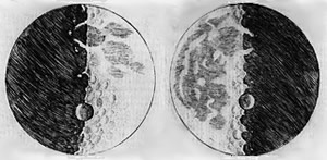 dibujo Luna de galileo