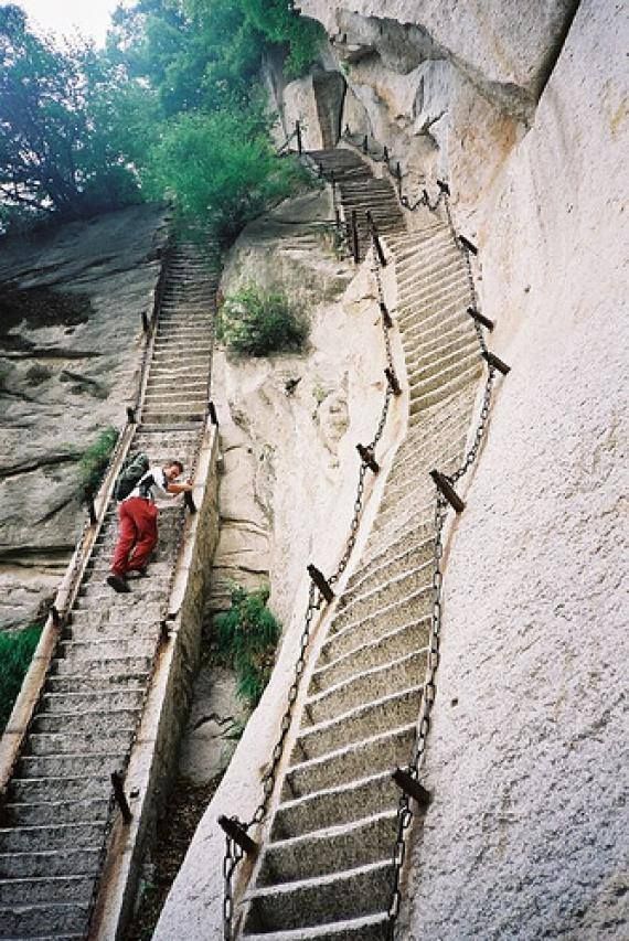Hua Shan-escaleras verticales