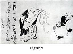 Sengai-Gibon-Nan-Chuan-Cutting-Cat-in-Two-1750-1837-Japan-Hanging-scroll-ink-on